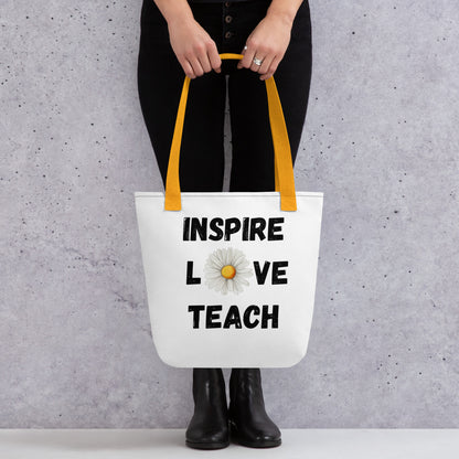 Inspire, Love, Teach Tote bag